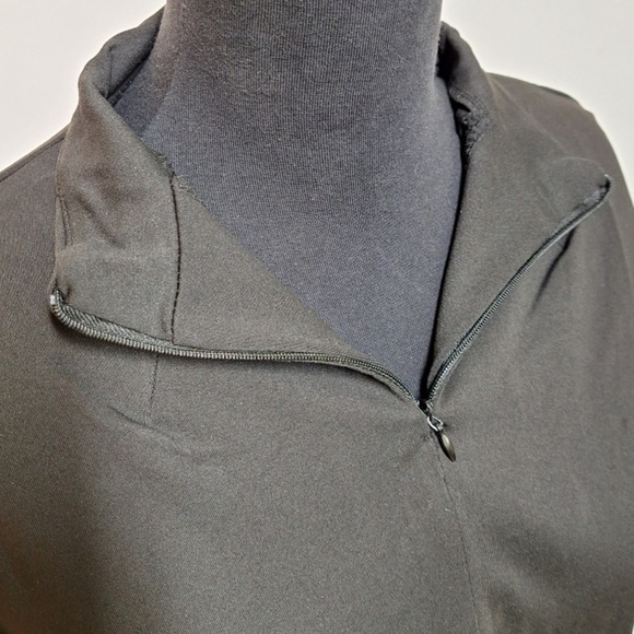 NEW! Shadow Sport Black Fitted Mock-Neck Zip Front Athletic Jacket - Picture 14 of 15